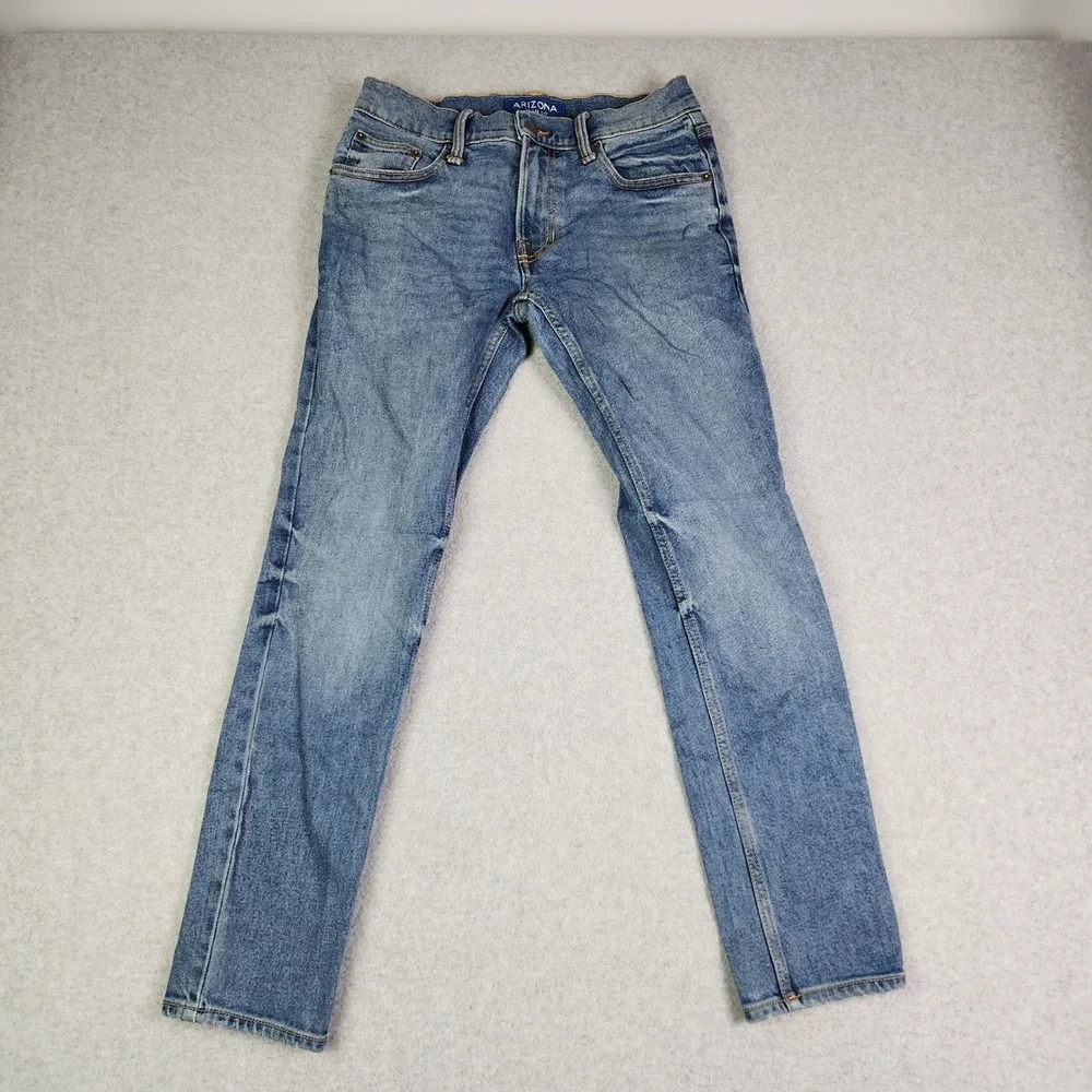 Arizona Jeans Mens 30x29 Blue Denim Medium Wash Stretch Streetwear Flex Skinny